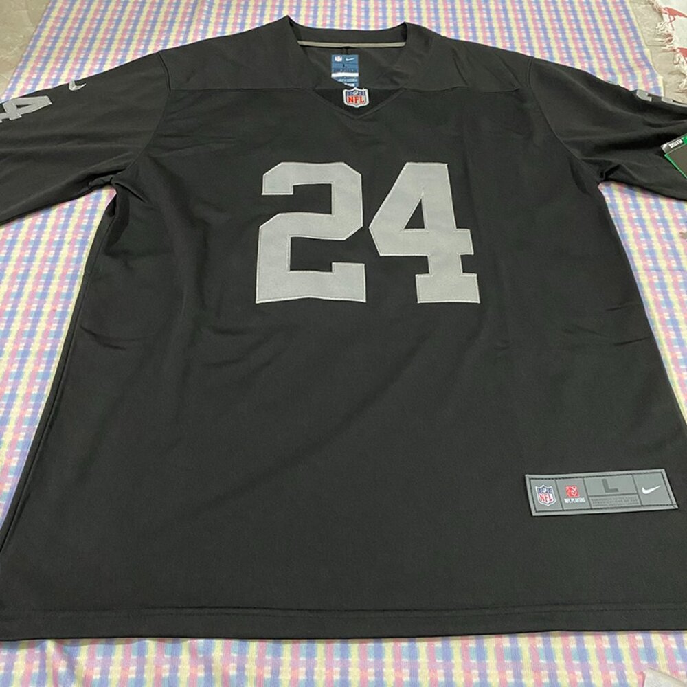 Las Vegas Raiders Woodson Black Jersey No. 24
